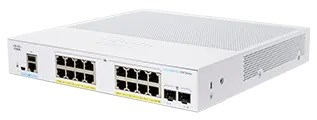Cisco switch CBS350-16P-2G-EU (16xGbE,2xSFP,16xPoE+,120W,fanless)