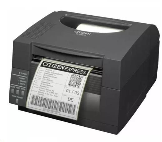 Citizen CL-S521II, 8 dots/mm (203 dpi), EPLII, ZPLII, Datamax, multi-IF (Ethernet, Premium), black