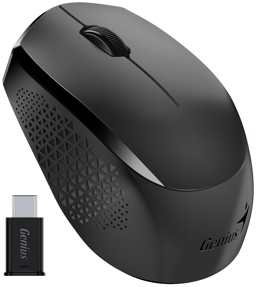GENIUS myš NX-8000S Type-C/ 1200 dpi/ USB-C/ bezdrátová/ tichá/ černá