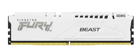 KINGSTON DIMM DDR5 128GB (Kit of 4) 5200MT/s CL40 FURY Beast White XMP