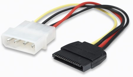 MANHATTAN kabel SATA napájecí, 4 Pin to 15 Pin, 16 cm