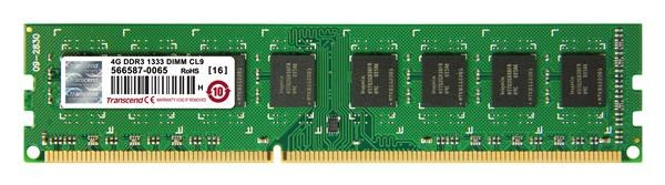TRANSCEND DIMM DDR3 4GB 1333MHz 256Mx8 CL9 JetRam™