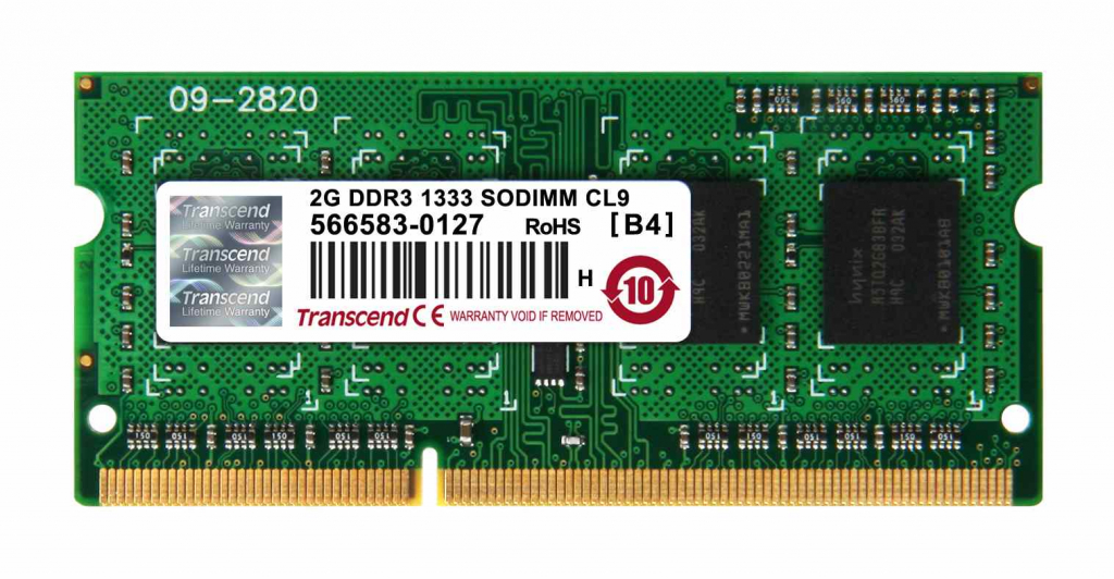 TRANSCEND SODIMM DDR3 2GB 1333MHz 1Rx8 CL9