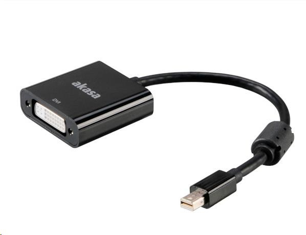 AKASA adaptér Mini DisplayPort na DVI active, 20cm