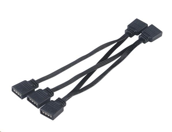 AKASA kabel rozdělovač, RGB, 40 cm