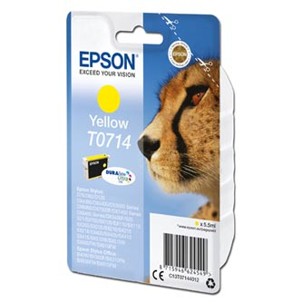 Epson D78, DX4000, 5000, 5050, 6000, 6050, yellow [C13T07144012] - Ink náplň, ks