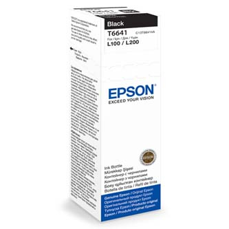 Epson originální ink, black, 70ml [C13T66414A] Epson L100, L200, L300//1