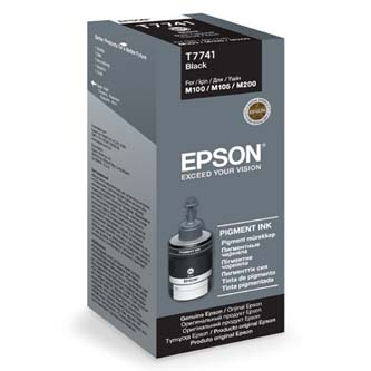 Epson WorkForce M100, M105, M200,Epson orig. ink [C13T77414A], black, 140ml//1,00