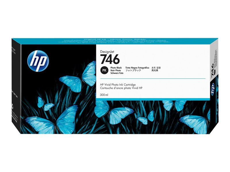 HP HP DesignJet Z6, Z9+,HP originální ink [P2V82A], HP 746, photo black, 300ml//1,00