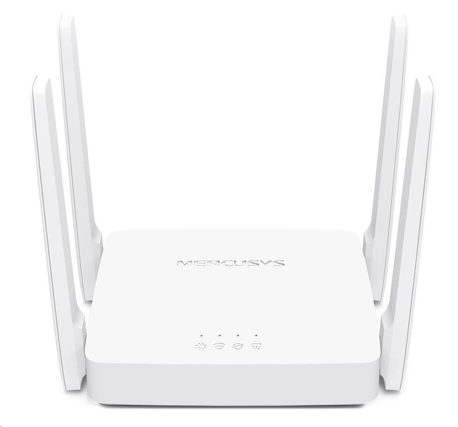 MERCUSYS AC10 WiFi5 router (AC1200, 2,4GHz/5GHz, 2x100Mb/s LAN, 1x100Mb/s WAN)