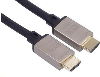 PREMIUMCORD Kabel HDMI 2.1 High Speed + Ethernet kabel 8K@60Hz, 4K@120Hz, pozlacené konektory, 1m
