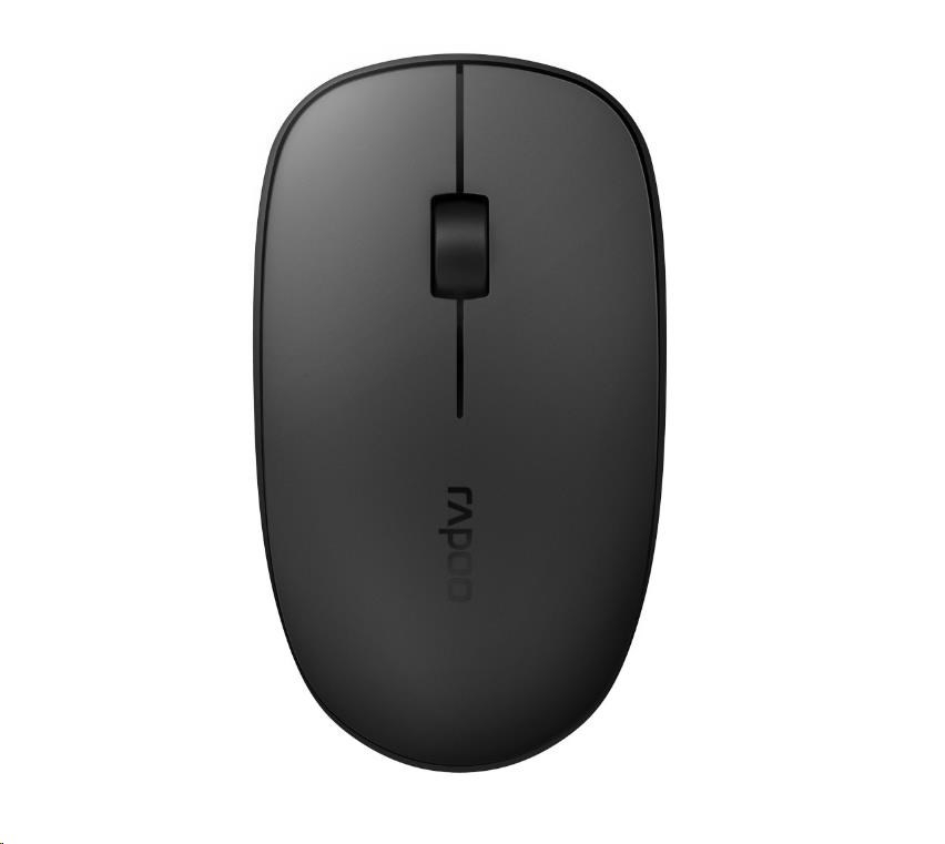 RAPOO myš M200 Silent Multi-Mode Wireless Mouse, Black