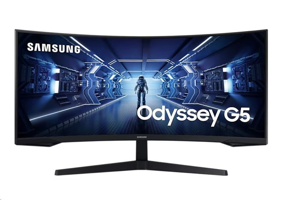 SAMSUNG MT LED LCD Gaming Monitor 34" Odyssey G55T -prohnutý,VA,3440x1440,1ms,165Hz,HDMI ,DisplayPort