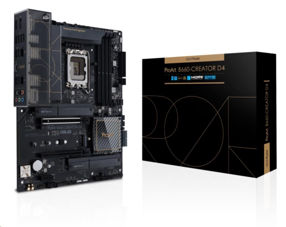 ASUS MB Sc LGA1700 PROART B660-CREATOR DDR4, Intel B660, 4xDDR4, 1xDP, 1xHDMI