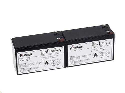 Baterie - FUKAWA FWU-33 sada baterií za RBC33 (12V/9Ah, 2ks)