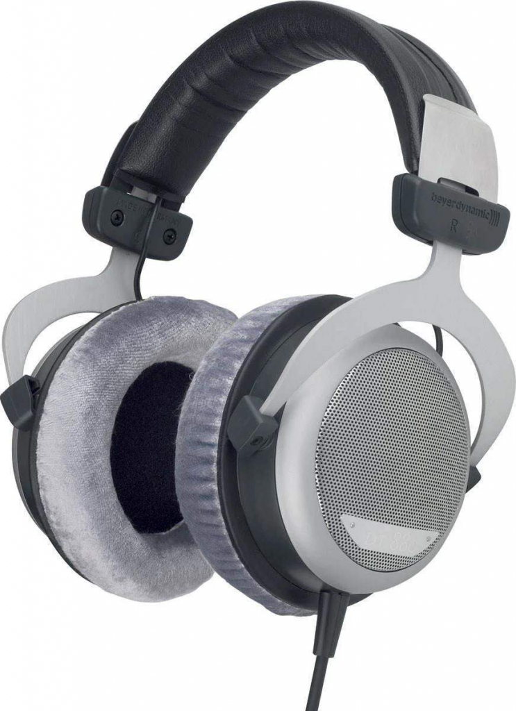 Beyerdynamic DT 880 Edition 32 Ohm sluchátka přes hlavu, citlivost 96 dB, polootevřená, 3,5mm jack, šedá