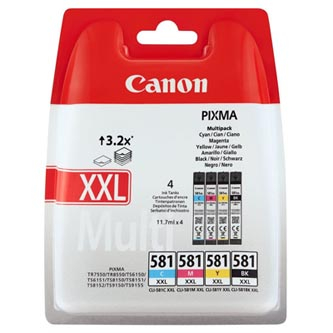 Canon originální ink CLI-581 XXL CMYK Multi Pack, CMYK, 4*11.7ml, [1998C005]//1