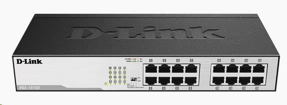 D-Link DGS-1016D 16-port 10/100/1000 Gigabit Desktop / Rackmount Switch