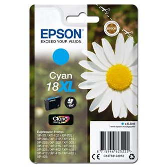Epson Expression Home XP-102,402,302, 405, cyan, 6,6 ml [C13T18124012] - Ink cartridge