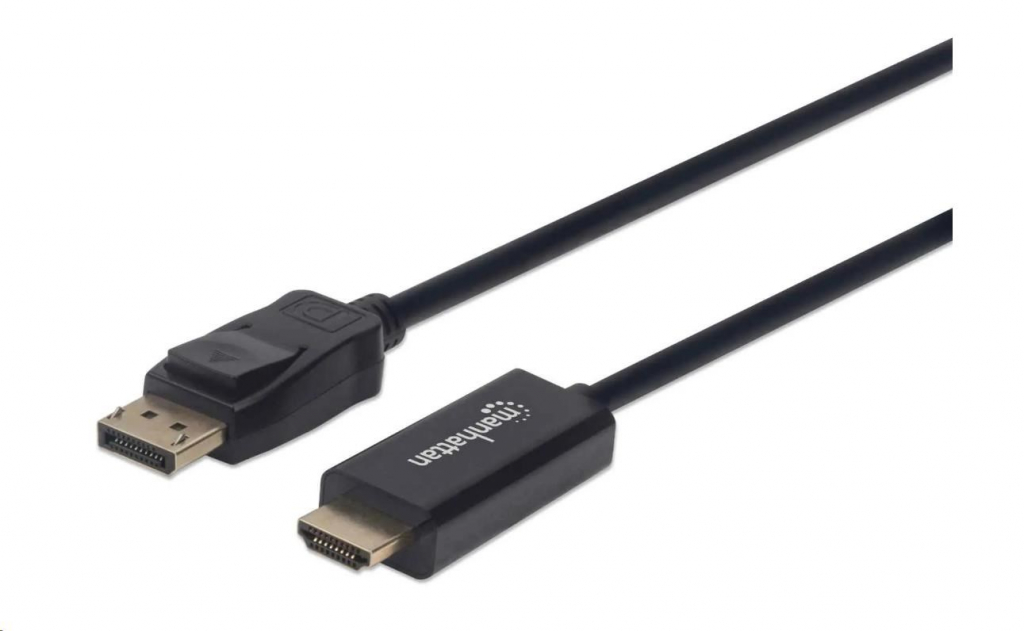 MANHATTAN Kabel DisplayPort na HDMI 1080p, 1m, černý