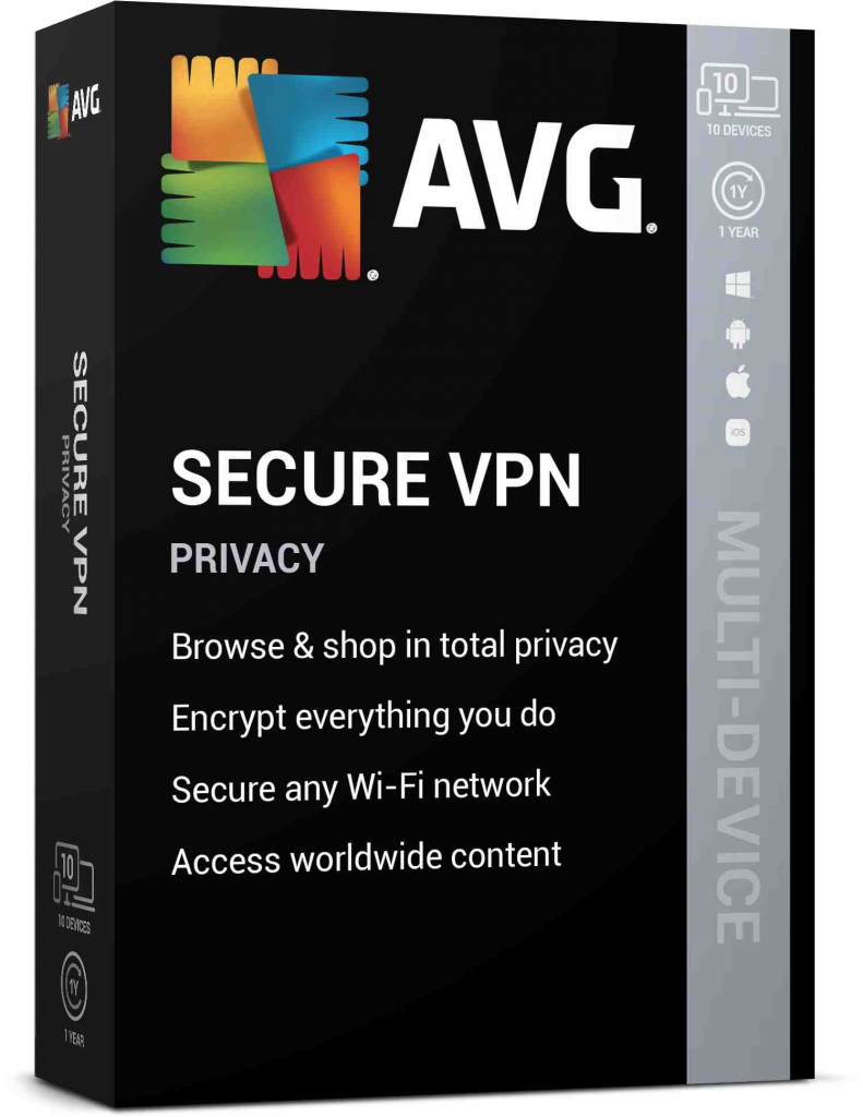 _Nová AVG Secure VPN pro více zařízenína 12 měsíců