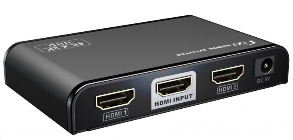 PREMIUMCORD HDMI 2.0 splitter 1-2 porty, 4K x 2K/60Hz, FULL HD, 3D, černý