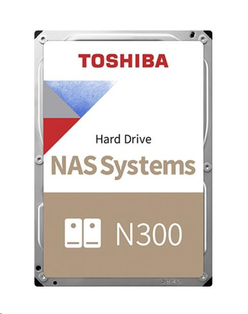 TOSHIBA HDD N300 NAS 10TB, SATA III, 7200 rpm, 256MB cache, 3,5", RETAIL
