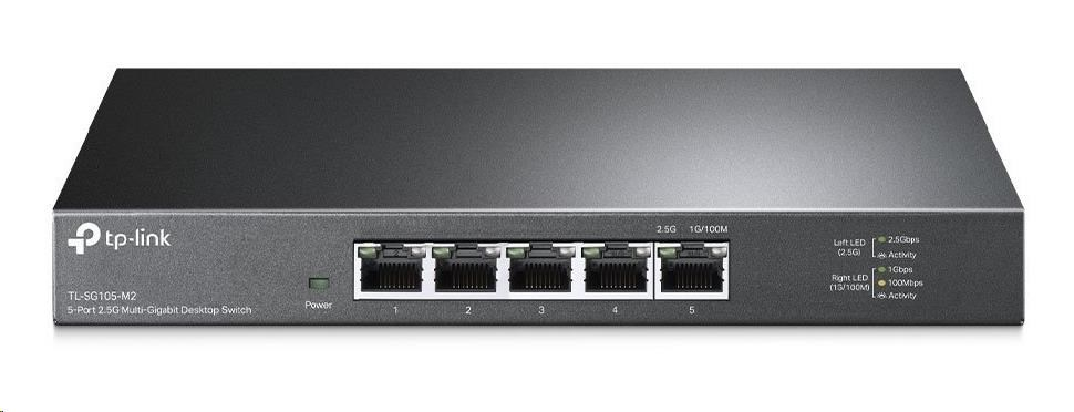 TP-Link switch TL-SG105-M2 (5x2,5GbE, fanless)