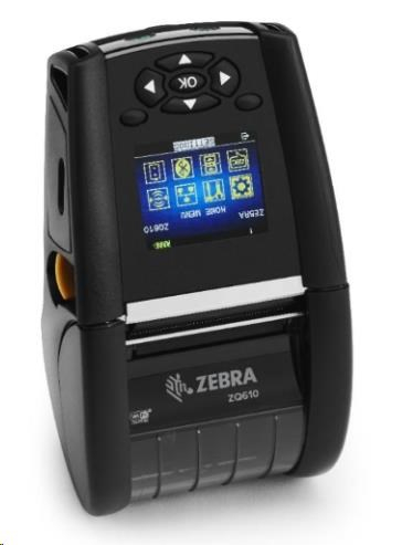 Zebra ZQ610, BT, Wi-Fi, 8 dots/mm (203 dpi), LTS, disp., EPL, ZPL, ZPLII, CPCL
