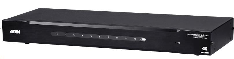 ATEN 10 port HDMI video splitter, přenos na větší vzdálenosti do 15m Ultra HD 4kx2k