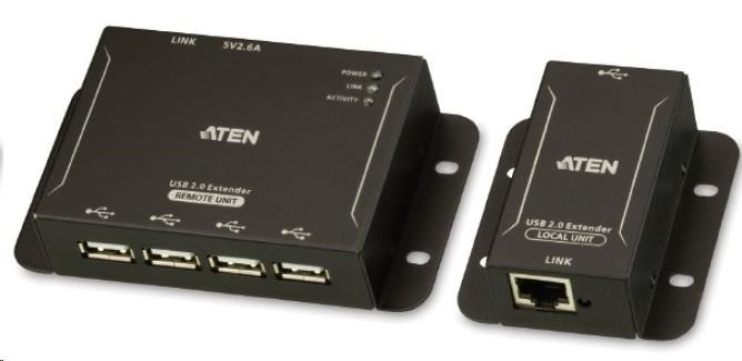 ATEN 4-port USB 2.0 extender po Cat5/Cat5e/Cat6 do 50m