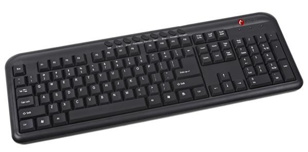 C-TECH klávesnice KB-102M USB, multimediální, slim, black, CZ/SK