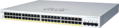 Cisco switch CBS220-48P-4G (48xGbE,4xSFP,48xPoE+,382W)