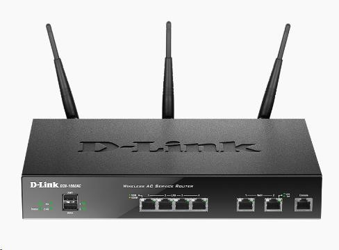 D-Link DSR-1000AC Wireless AC Unified Service Router, 2x gigabit WAN, 4x gigabit LAN, 2x USB, VPN