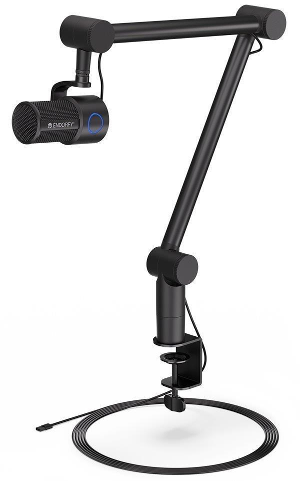 Endorfy mikrofon Solum Studio / streamovací / nastavitelné rameno / pop-up filtr / 3,5mm jack / USB-C
