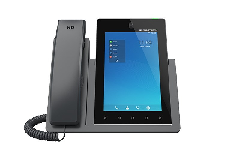 Grandstream GXV3470, IP video-telefon s Androidem 11, 16 linek, 16 SIP účtů, 2MPx CMOS kamera, Wi-Fi, 7" LCD