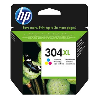 HP DeskJet 2620,2630,2632,HP originální ink [N9K07AE], HP 304XL, Tri-color, 300str.//1