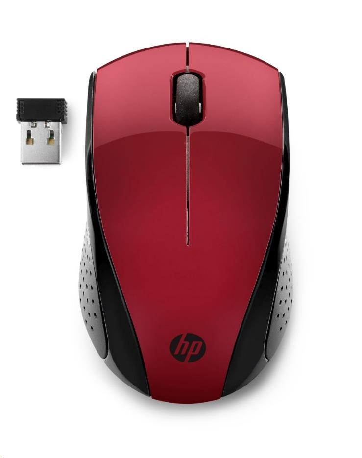 HP myš - 220 Mouse, wireless, red