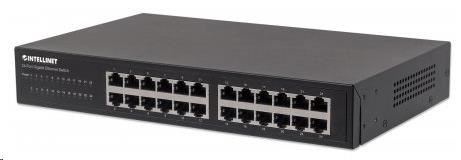 Intellinet 24-port Gigabit Ethernet Switch, 24x GbE, fanless