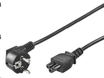 PREMIUMCORD Kabel napájecí 230V pro NTB (3pin, Schuko, trojlístek) 1m