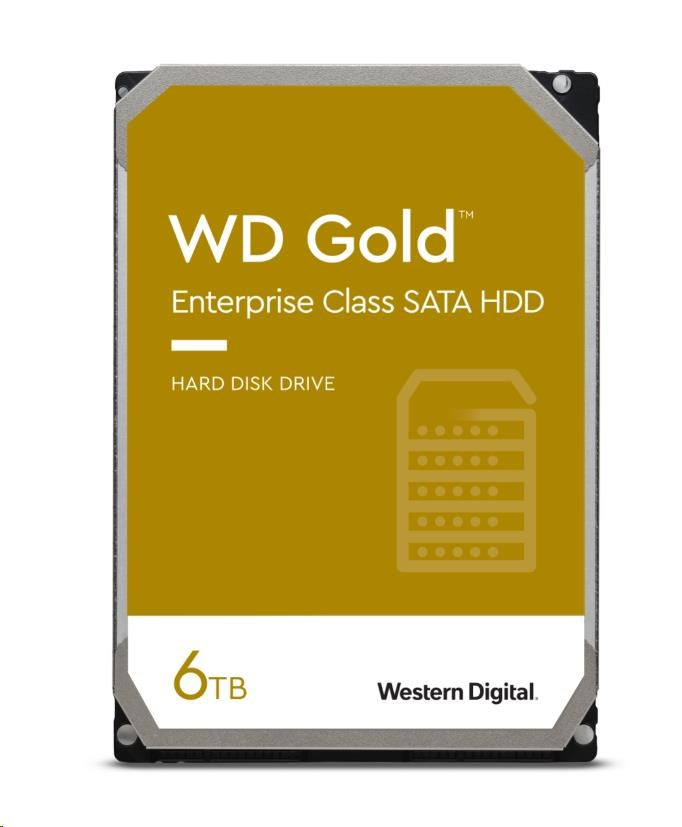 WD GOLD WD6003FRYZ 6TB SATA/ 6Gb/s 256MB cache 7200 ot., CMR, Enterprise