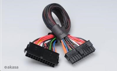 AKASA kabel  prodloužení k 24pin ATX PSU, 30cm