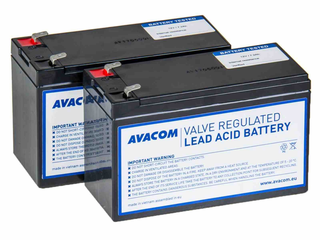 AVACOM AVA-RBP02-12090-KIT - baterie pro UPS CyberPower, EATON, Effekta, FSP Fortron, HP, Legrand