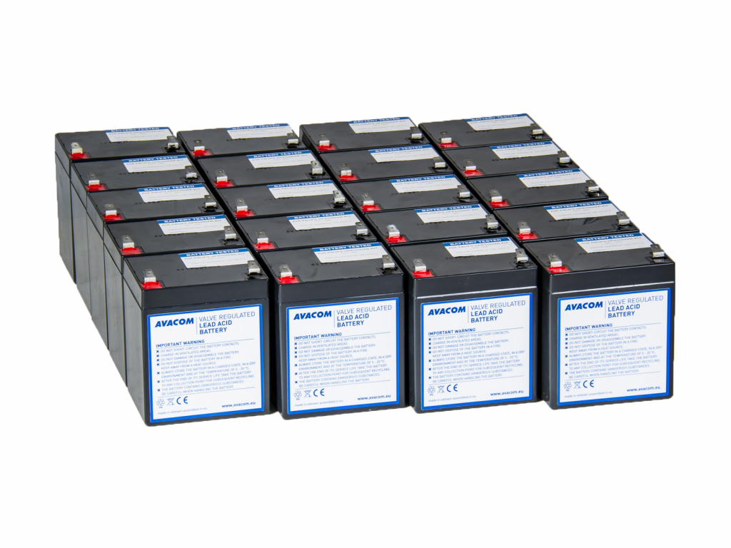 AVACOM Náhradní baterie pro UPS HP Compaq R5500 XR - kit (20ks baterií)