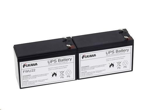 Baterie - FUKAWA FWU-22 sada baterií za RBC22 (12V/7Ah, 2ks)
