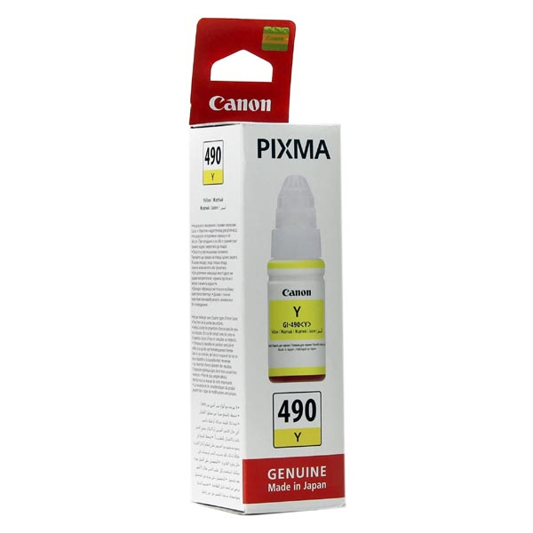 Canon PIXMA G1400, G2400, G3400,Canon orig. ink GI-490 Y, yellow, 7000str[0666C001]//1,00