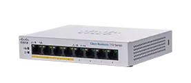 Cisco switch CBS110-8PP-D (8xGbE, 4xPoE+, 32W, fanless)