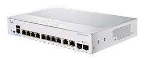 Cisco switch CBS250-8T-E-2G (8xGbE,2xGbE/SFP combo,fanless)