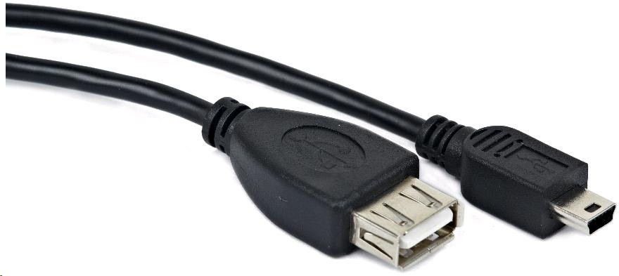 GEMBIRD Kabel USB 2.0 A-Mini B OTG 15cm (F/M, pro tablety a smartphone)