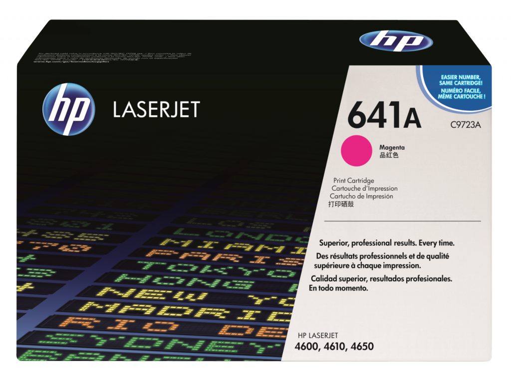 HP CLJ 4600, 4650; magenta; 8000 str. č. 641A  [C9723A] - Laser toner